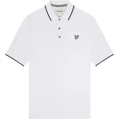 Pique Tipped Polo Shirt , Herren, Größe: L - Lyle & Scott - Modalova