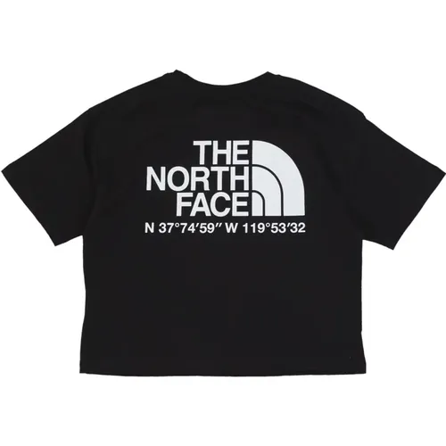 Schwarzes Coordinates Cropped Tee , Damen, Größe: M - The North Face - Modalova