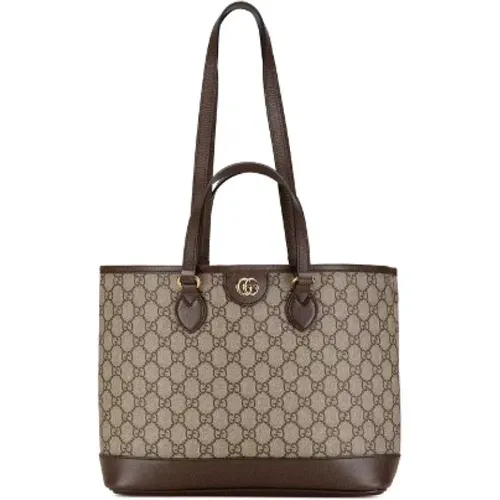 Pre-owned Tote Bags, female, , Size: ONE SIZE Pre-owned Canvas gucci-bags - Gucci Vintage - Modalova