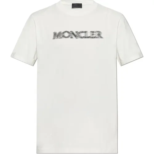 T-Shirts, male, , Size: 3XL T-shirt with logo - Moncler - Modalova