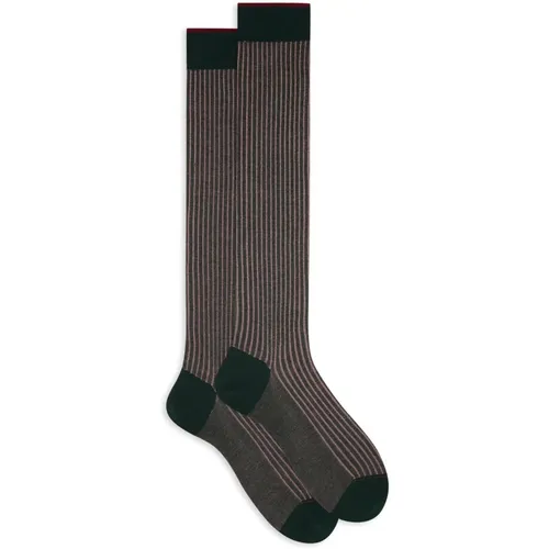 Pine Tree Plated Cotton Socks , Herren, Größe: M - Gallo - Modalova