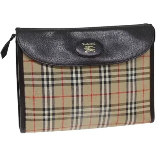 Pre-owned Canvas clutches , female, Sizes: ONE SIZE - Burberry Vintage - Modalova