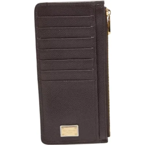 Pre-owned Leather wallets , female, Sizes: ONE SIZE - Dolce & Gabbana Pre-owned - Modalova