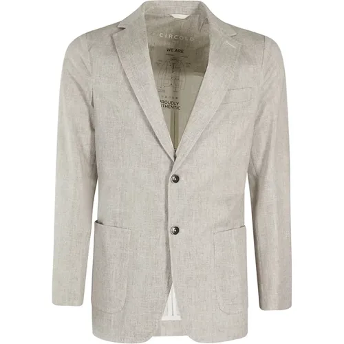 Premium Piquet Monopetto Blazer , male, Sizes: 2XL, L, XL - Circolo 1901 - Modalova