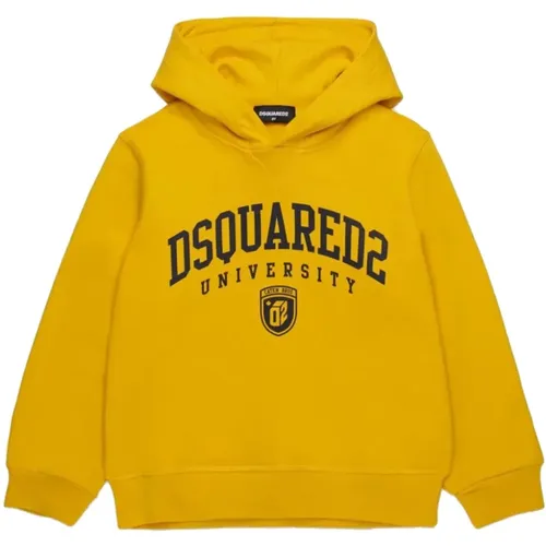 Entspannter Hoodie mit Frontdruck - Dsquared2 - Modalova