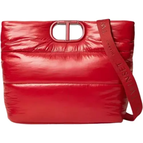 Lila Ski Quilted Nylon Handbag , female, Sizes: ONE SIZE - Twinset - Modalova