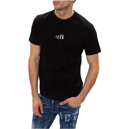 T-Shirt mit Logo , Herren, Größe: M - Dsquared2 - Modalova