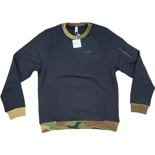 Men`s Camouflage Sweatshirt , male, Sizes: L - Moschino - Modalova