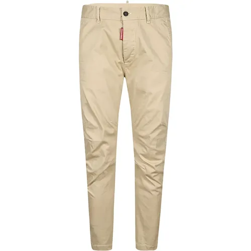 Chinos, male, , Size: 2XS Sophisticated Chinos for Men - Dsquared2 - Modalova