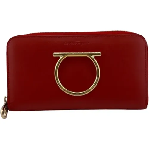 Pre-owned Wallets, female, , Size: ONE SIZE Pre-owned Leather wallets - Salvatore Ferragamo Pre-owned - Modalova