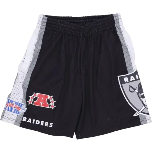 Sportswear, male, , Size: S Oakland Raiders Basketball Shorts - Mitchell & Ness - Modalova