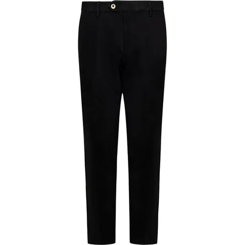 Chinos, male, , Size: W31 Slim Fit Trousers with Ironed Pleat - Michael Coal - Modalova