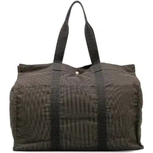 Pre-owned Weekend Bags, male, , Size: ONE SIZE Pre-owned Canvas travel-bags - Hermès Vintage - Modalova