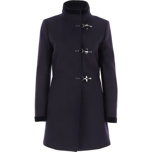 Velvet Collar Coat , female, Sizes: L, XS, XL, S, 2XL, M - Fay - Modalova