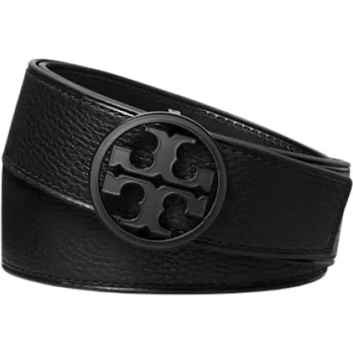 Circular Logo Buckle Belt , female, Sizes: L, S - TORY BURCH - Modalova