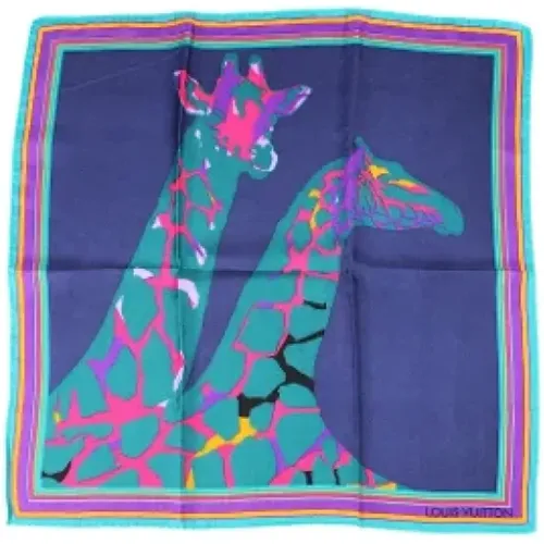 Pre-owned Silk scarves , female, Sizes: ONE SIZE - Louis Vuitton Vintage - Modalova