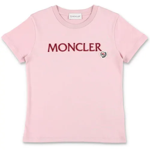 Logo T-Shirt Rose Aw24 Moncler - Moncler - Modalova