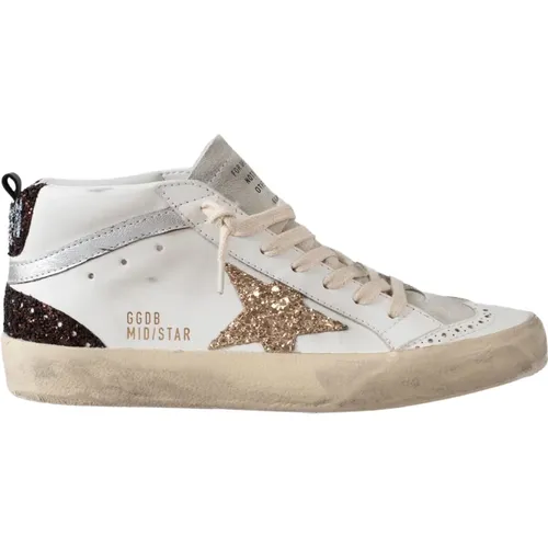 Vintage Style Leather Sneakers , female, Sizes: 3 UK - Golden Goose - Modalova