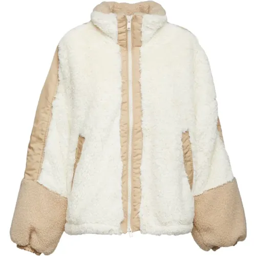 White Short Faux Fur Jacket , female, Sizes: XS, S, 2XS - OOF Wear - Modalova