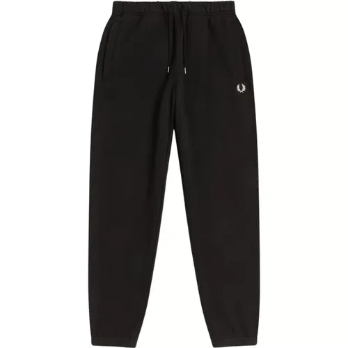 Sweatpants, male, , Size: XS Mens Tracksuit Pants with Mesh Pockets - Fred Perry - Modalova