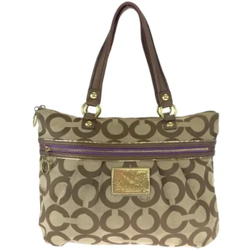 Pre-owned Tote Bags, female, , Size: ONE SIZE Pre-owned Canvas handbags - Coach Pre-owned - Modalova