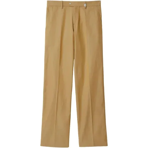 Straight Trousers, male, , Size: M Trousers - Burberry - Modalova