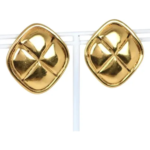 Pre-owned Jewellery, female, , Size: ONE SIZE Pre-owned Metal earrings - Chanel Vintage - Modalova