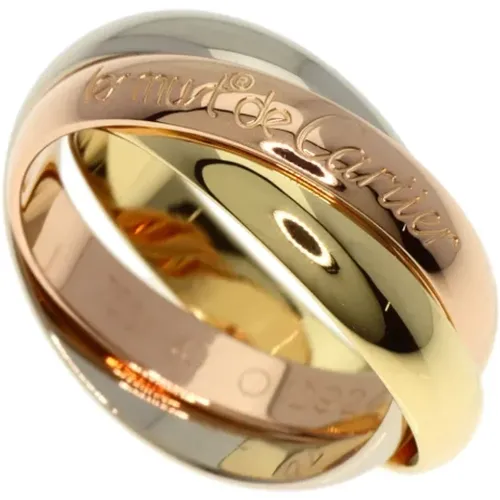 Pre-owned Jewellery, female, , Size: ONE SIZE Pre-owned Rose Gold rings - Cartier Vintage - Modalova