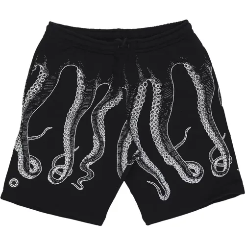 Casual Shorts, male, , Size: S Outline Sweatshorts /dustywhite - Octopus - Modalova