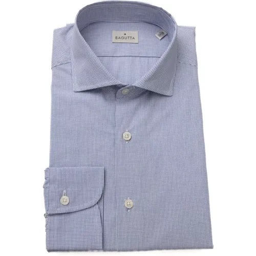 French Collar Shirt - Medium Fit , male, Sizes: 2XL, 5XL, 4XL, XL, 6XL, 7XL, 3XL - Bagutta - Modalova