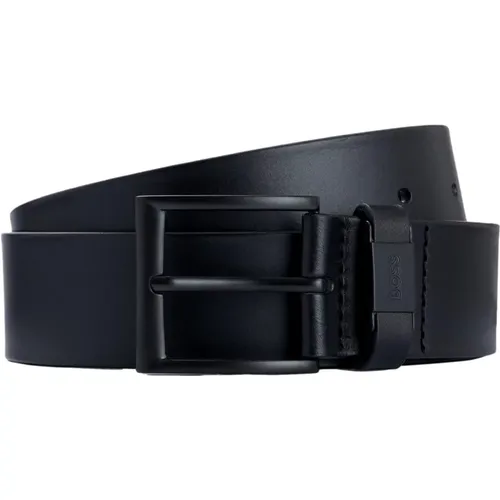 Minimalist Leather Belt With Logo , male, Sizes: 105 CM, 100 CM, 110 CM, 115 CM - Hugo Boss - Modalova