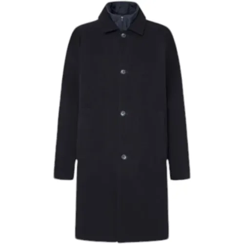 Single-Breasted Coats, male, , Size: M Dulwich Coats for Men - Pepe Jeans - Modalova