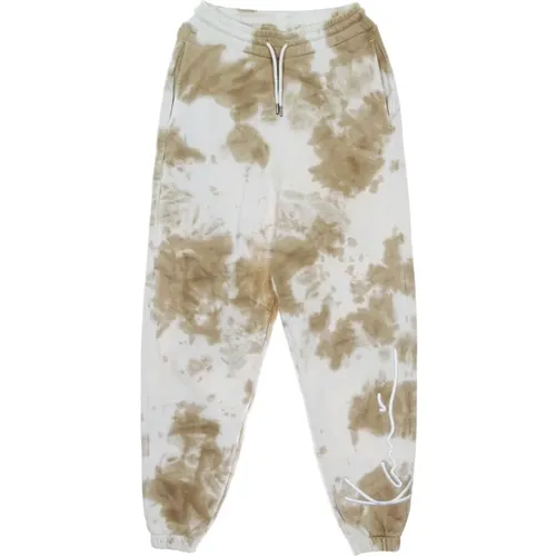 Sweatpants, male, , Size: XL Tie Dye Sweatpants White/sand - Karl Kani - Modalova