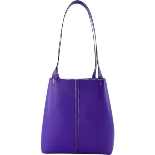 Blaue Leder Shopper Tasche - Vanessa Bruno - Modalova