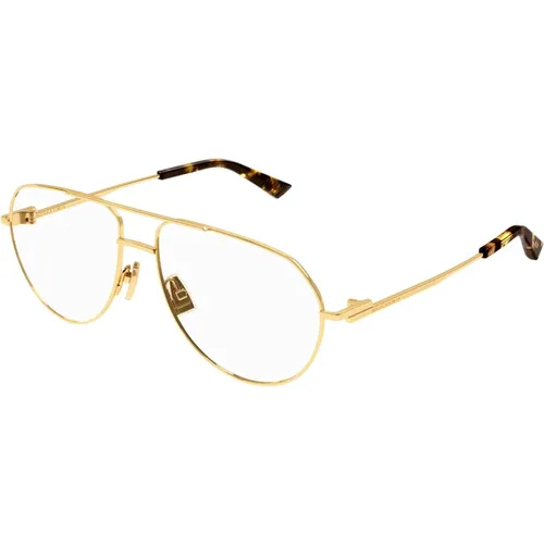 Stilvolle Brille Bv1302O Schwarz , unisex, Größe: 57 MM - Bottega Veneta - Modalova