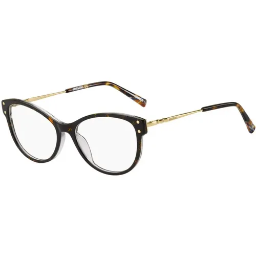 Glasses, female, , Size: ONE SIZE Bicolor Acetate Frames with HVN Dial - Missoni - Modalova