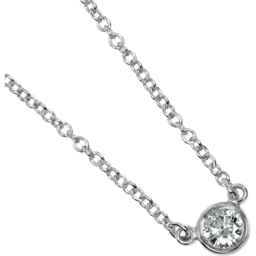 Pre-owned Jewellery, female, , Size: ONE SIZE Pre-owned Silver necklaces - Tiffany & Co. Pre-owned - Modalova