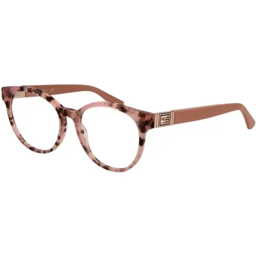 Glasses, female, , Size: ONE SIZE Chic Round Optical Frames - Guess - Modalova