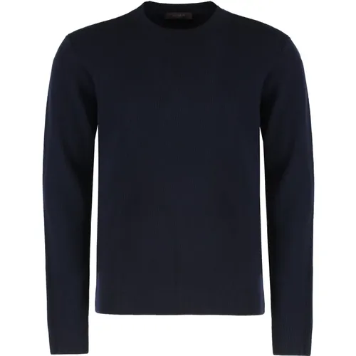 Round-neck Knitwear, male, , Size: M Sweater with round neck in wool - Slowear - Modalova