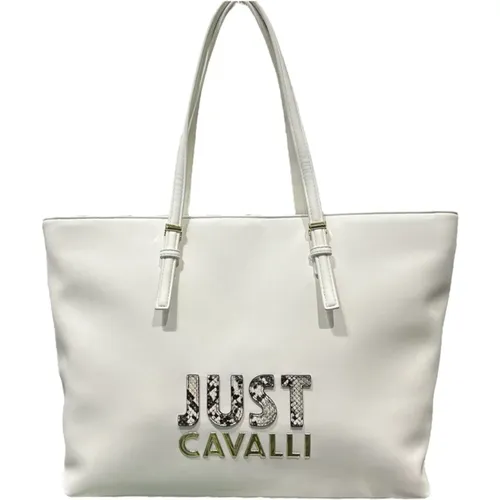 Tote Bags, female, , Size: ONE SIZE Shoulder Bag with Logo Lettering - Just Cavalli - Modalova