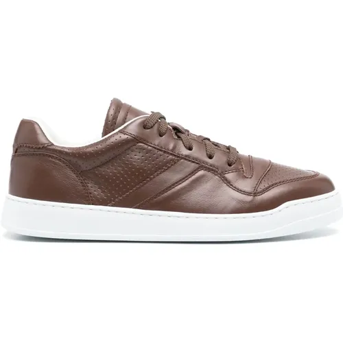 Leather Low Top Sneakers , male, Sizes: 8 1/2 UK, 12 1/2 UK, 12 UK, 9 UK, 7 1/2 UK, 8 UK - Doucal's - Modalova