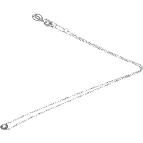 Pre-owned Jewellery, female, , Size: ONE SIZE Pre-owned White Gold necklaces - Cartier Vintage - Modalova