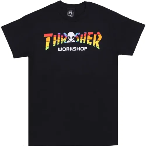 T-Shirts, unisex, , Size: L Mens Tee with Custom Logo - Thrasher - Modalova