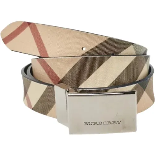 Pre-owned Belts, female, , Size: ONE SIZE Pre-owned Leather belts - Burberry Vintage - Modalova