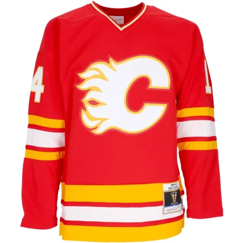 Sportswear, male, , Size: M Vintage NHL Hockey Jacket Fleury 1988 - Mitchell & Ness - Modalova