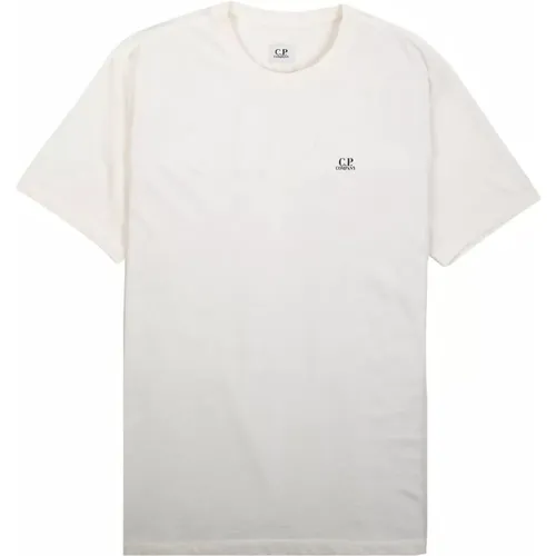 Soft Cotton T-Shirt with Brand Print , male, Sizes: XL - C.P. Company - Modalova