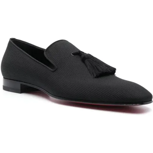 Flat Shoes with Tassels , male, Sizes: 6 UK - Christian Louboutin - Modalova