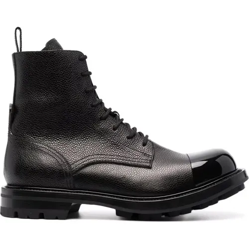 Leder Schnürstiefel , Herren, Größe: 41 EU - alexander mcqueen - Modalova