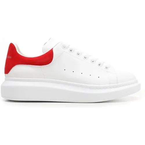 Leather Sneakers with Suede Detail , male, Sizes: 10 UK, 6 UK - alexander mcqueen - Modalova