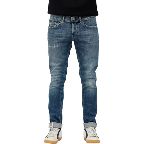 Skinny Jeans, male, , Size: W36 Ripped George Jeans - Dondup - Modalova